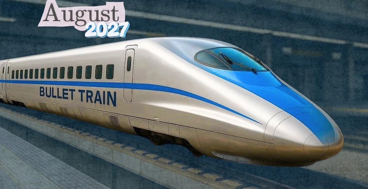 देश में पहली Bullet Train 2027 से, स्पीड 280 kmph